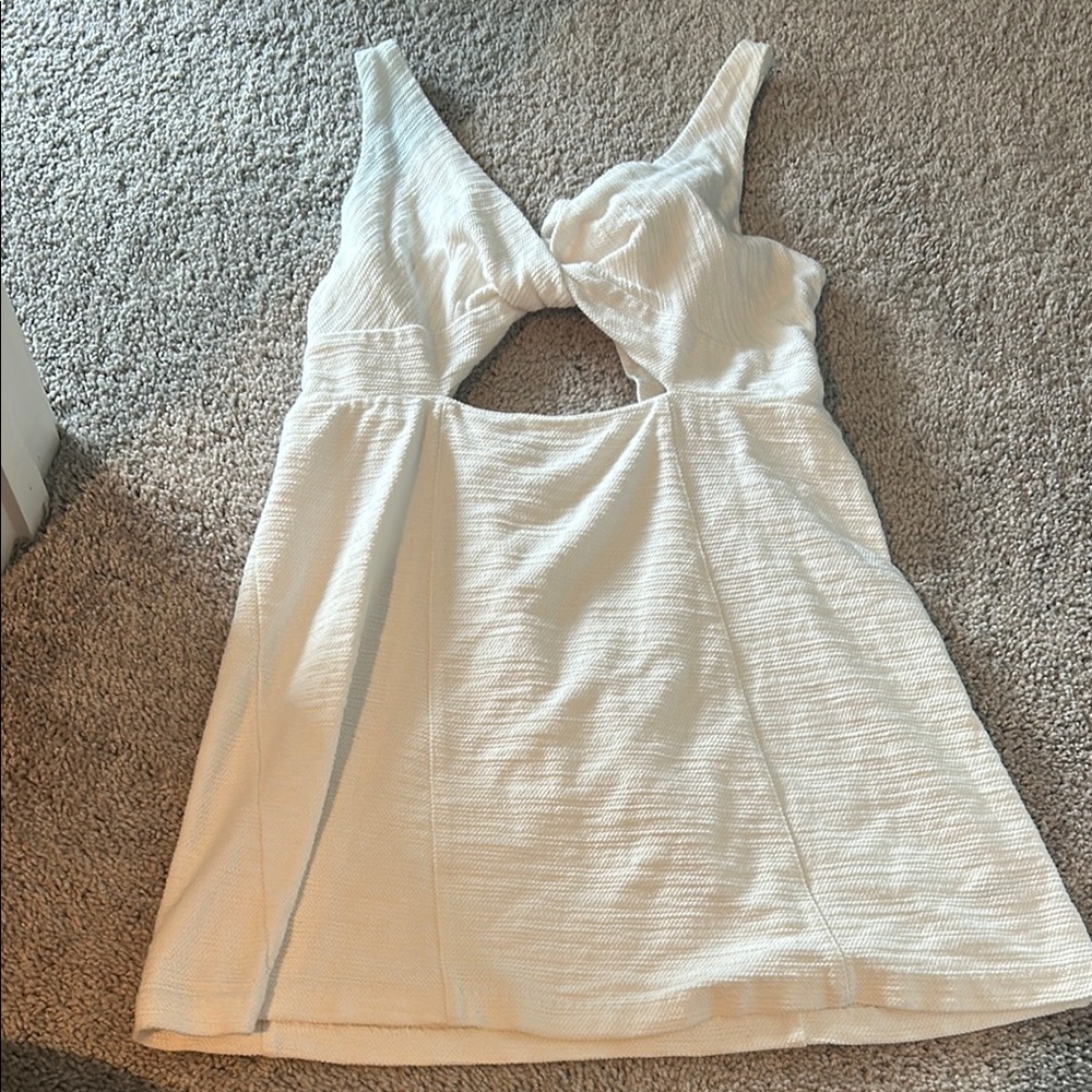 Free People White Mini Dress with Chic Design